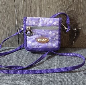 Vintage 90’s Y2K Mudd Crossbody Purse Wallet Purple